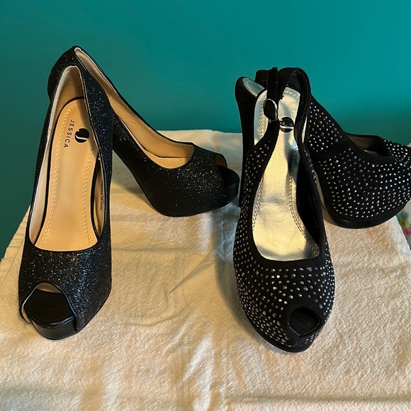2 pairs of Jessica Simpson Stilettos. - Picture 1 of 3
